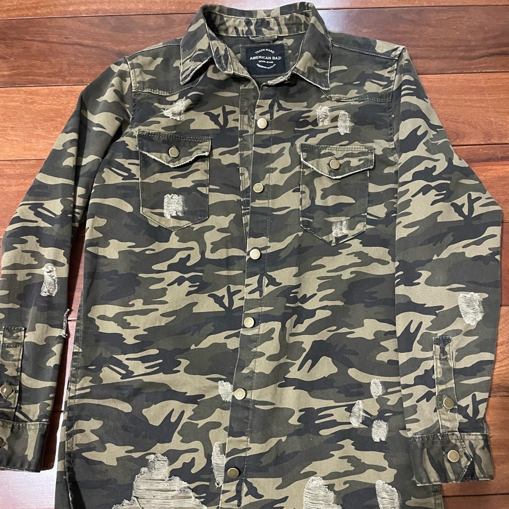 Distressed Camo jacket